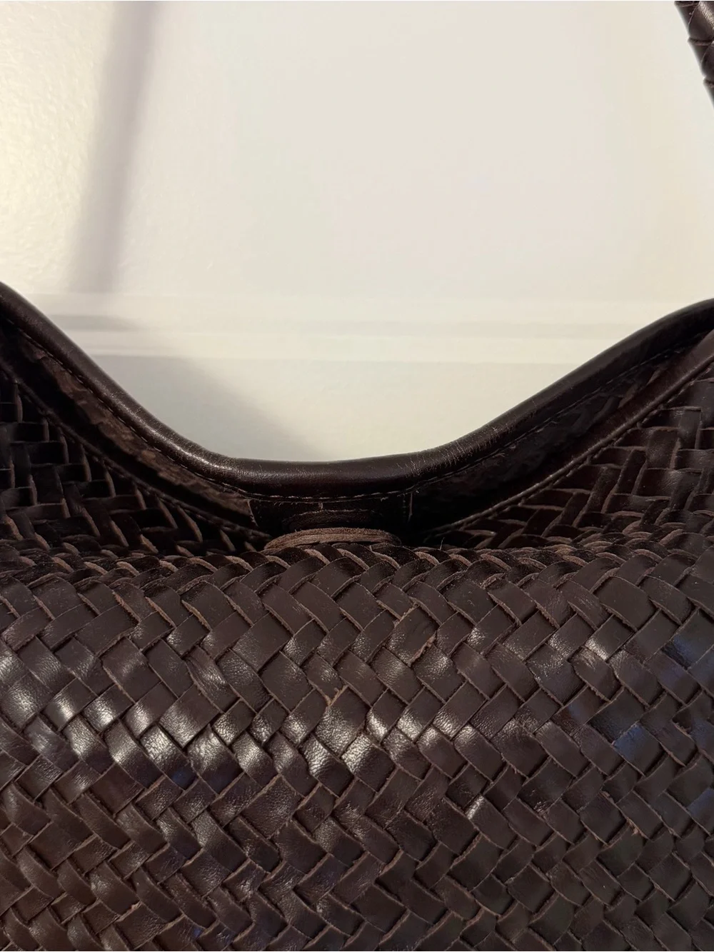 Madewell The Signature Woven Shoulder Bag - Color Name: Coffee Bean - Picture 4 of 5